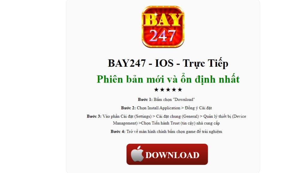 Tải Bay247 ios