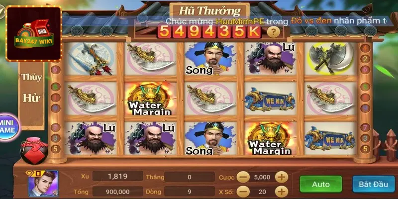 Hướng dẫn cách chơi slot thủy hử chi tiết