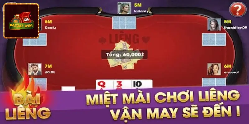 Liêng là game bài độc đáo nhất tại cổng bay247 