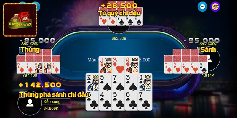 Mậu binh bay247 là game bài đổi thưởng hút khách nhất