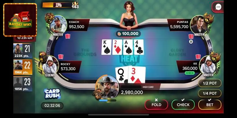 Poker bay247 là game bài không còn xa lạ với người chơi